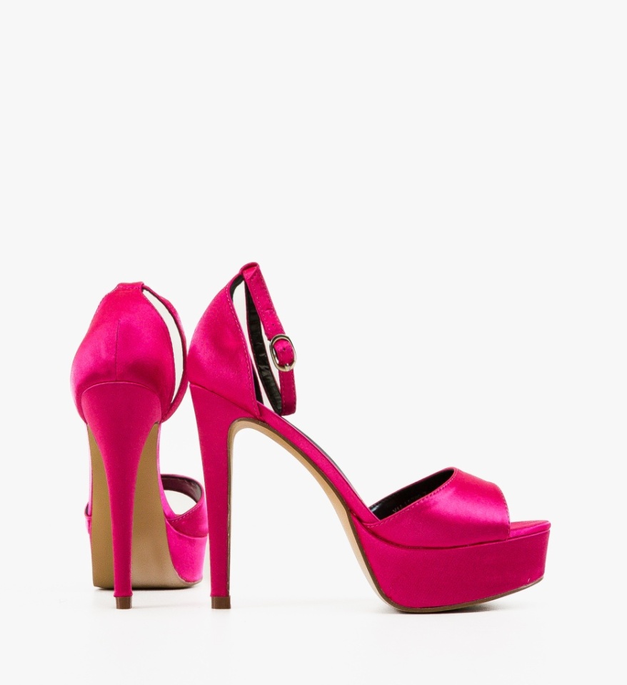 Sandale cu toc Findlay Fuchsia - Img 2