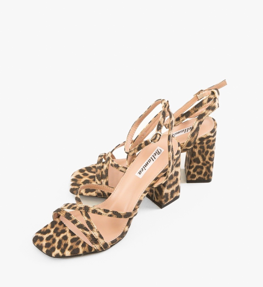 Sandale cu toc Franklin Animal Print - Img 2