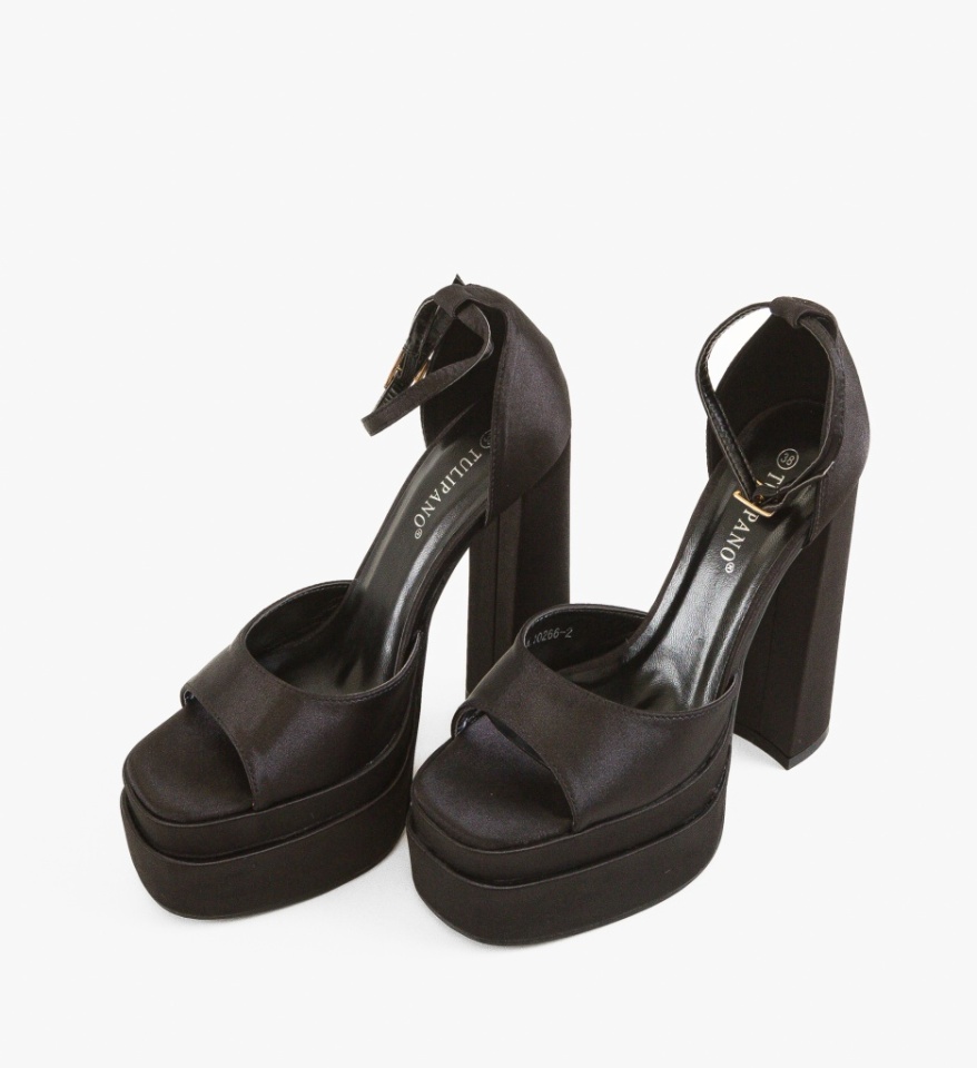 Sandale cu toc Haynes Negre - Img 2