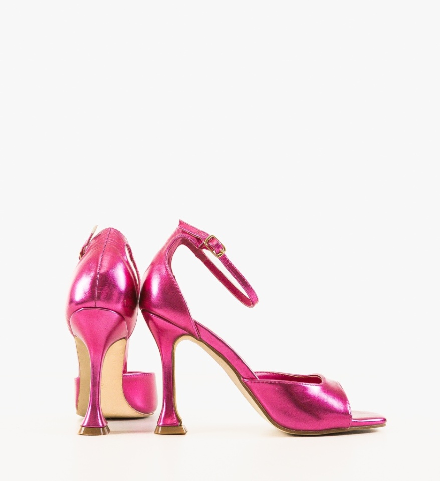 Sandale cu toc Honeyman Fuchsia - Img 4