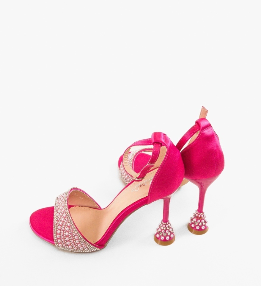 Sandale cu toc Peralo Fuchsia - Img 2