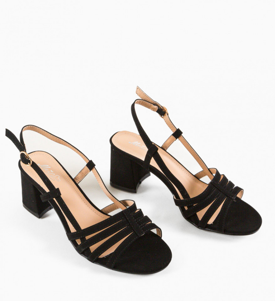 Sandale cu toc Stussy Negre - Img 3