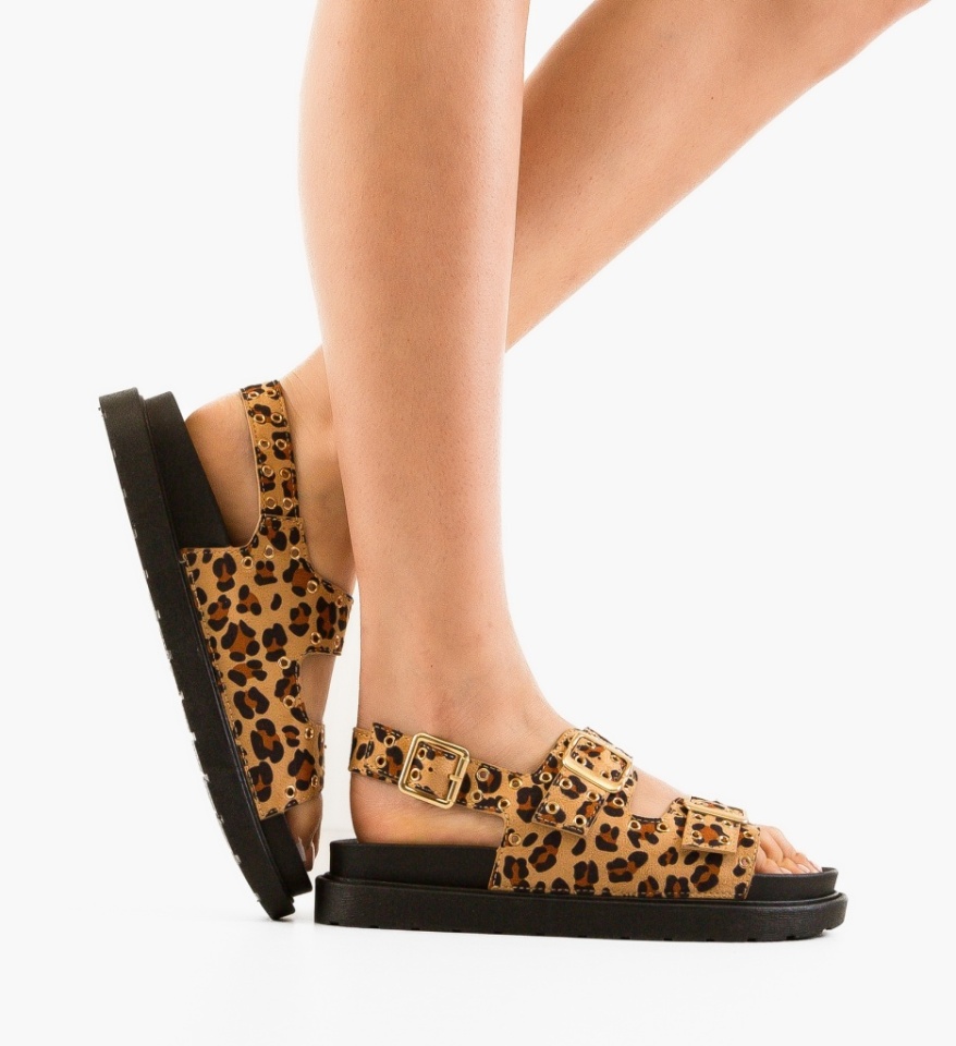 Sandale dama Rhea Animal Print - Img 7