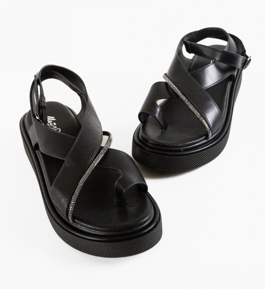 Sandale dama Selura Negre - Img 3