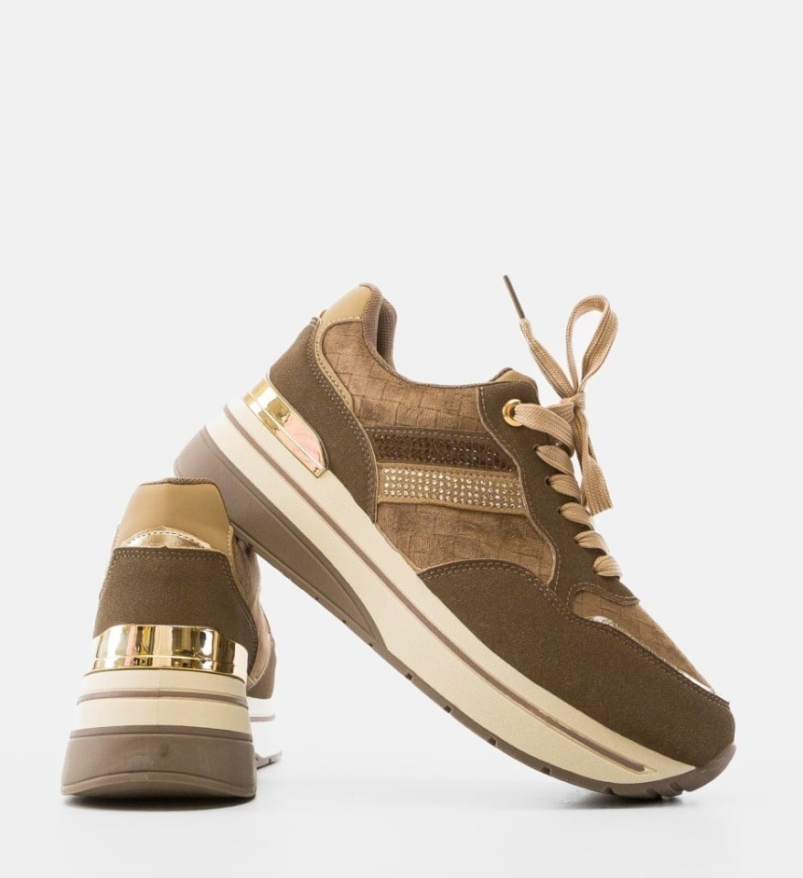Sneakers dama Byeny Khaki - Img 3