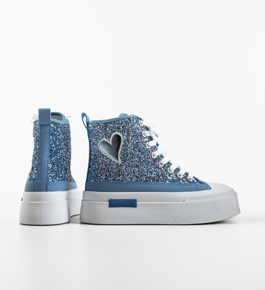 Sneakers dama Cuore Albastri - Img 3
