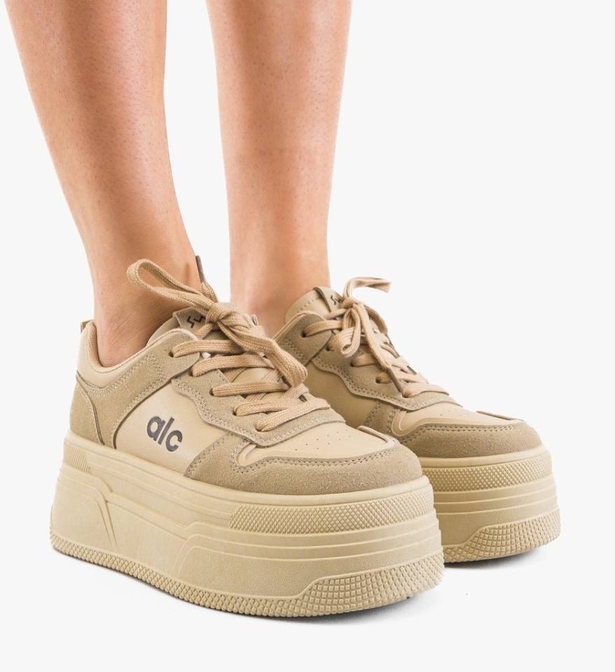 Sneakers dama Dareva Khaki - Img 5