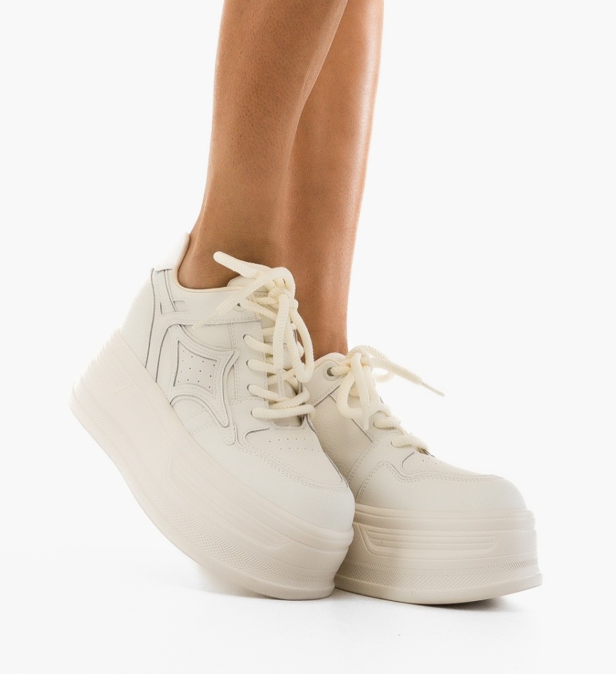Sneakers dama Dibby Bej - Img 6