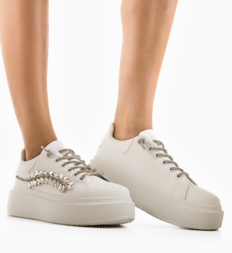 Sneakers dama Epipha Albi - Img 8