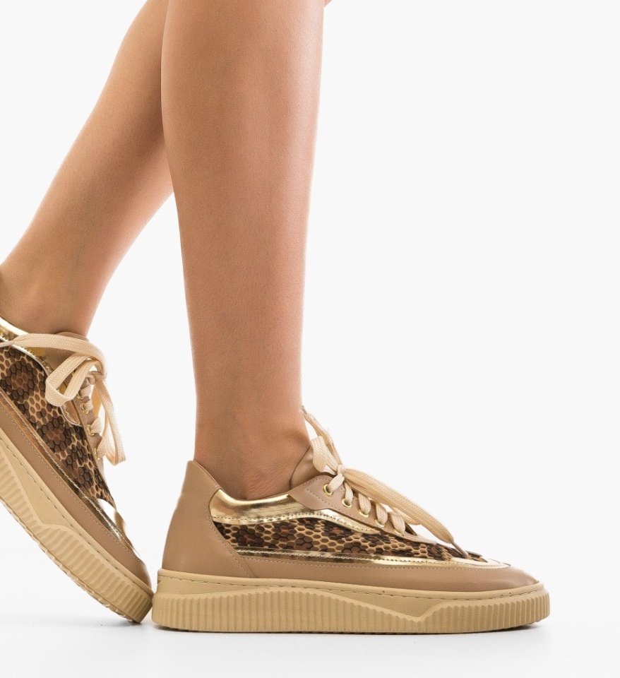 Sneakers dama Fleralis Nude - Img 5
