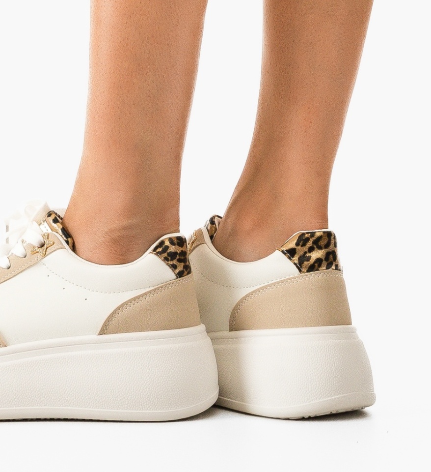 Sneakers dama Halima Bej - Img 4
