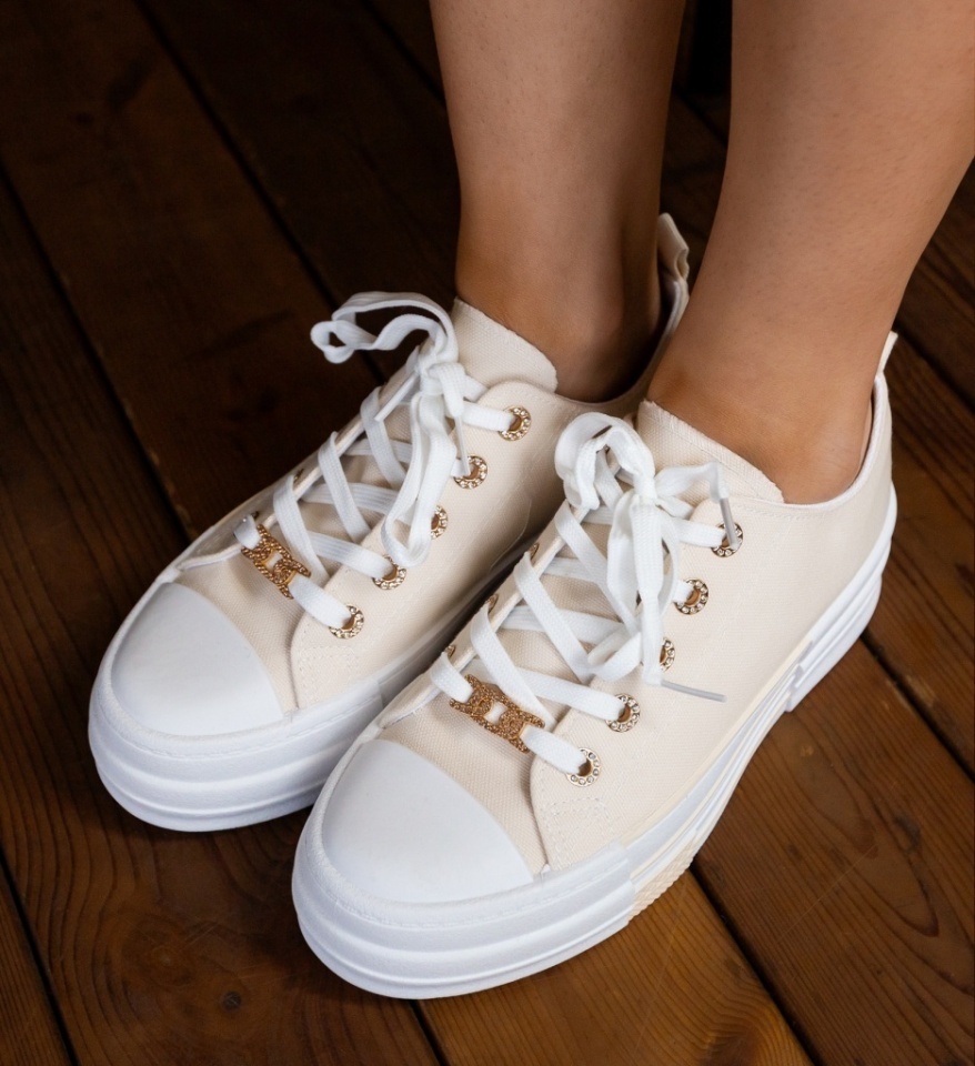 Sneakers dama Heyh Bej - Img 7