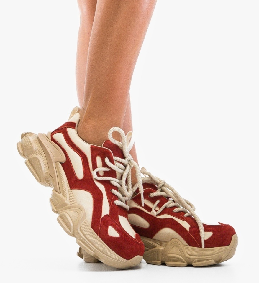 Sneakers dama Hurem Bej 2 - Img 4
