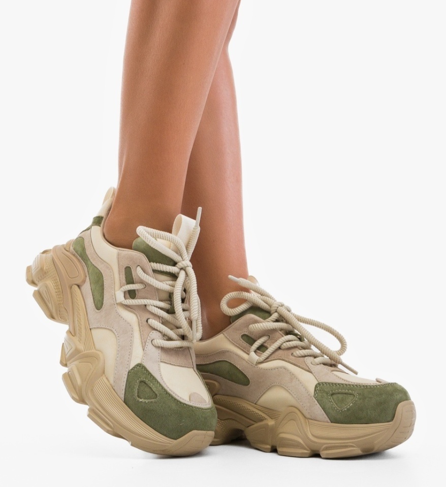 Sneakers dama Hurem Bej 3 - Img 6