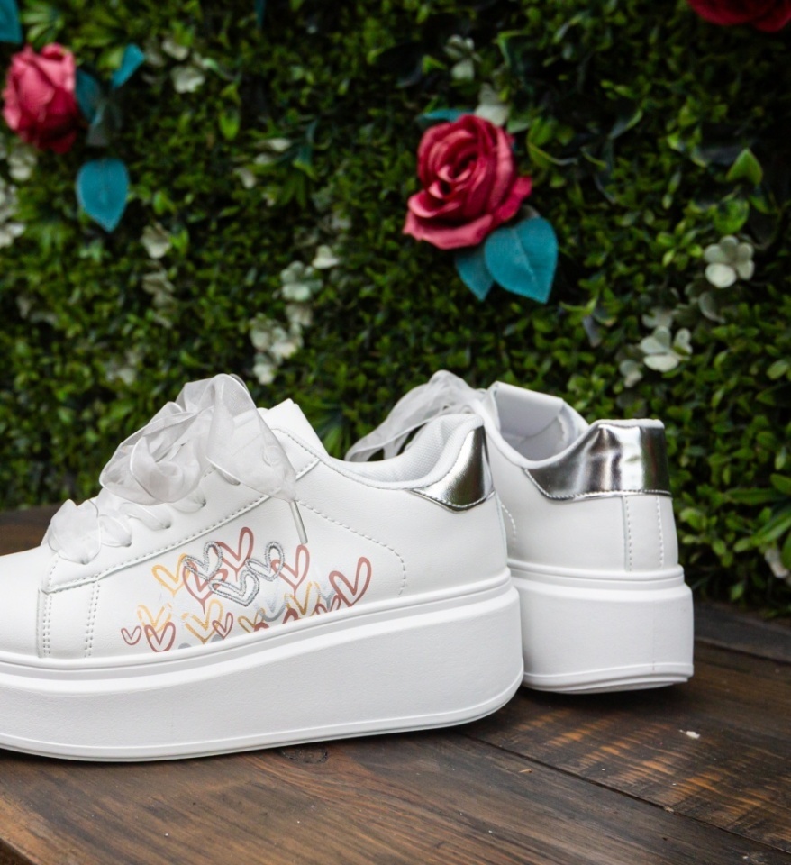 Sneakers dama Ilius Argintii - Img 2