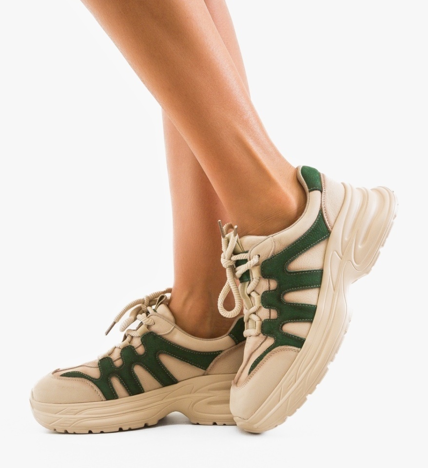 Sneakers dama Iman Bej 4 - Img 6
