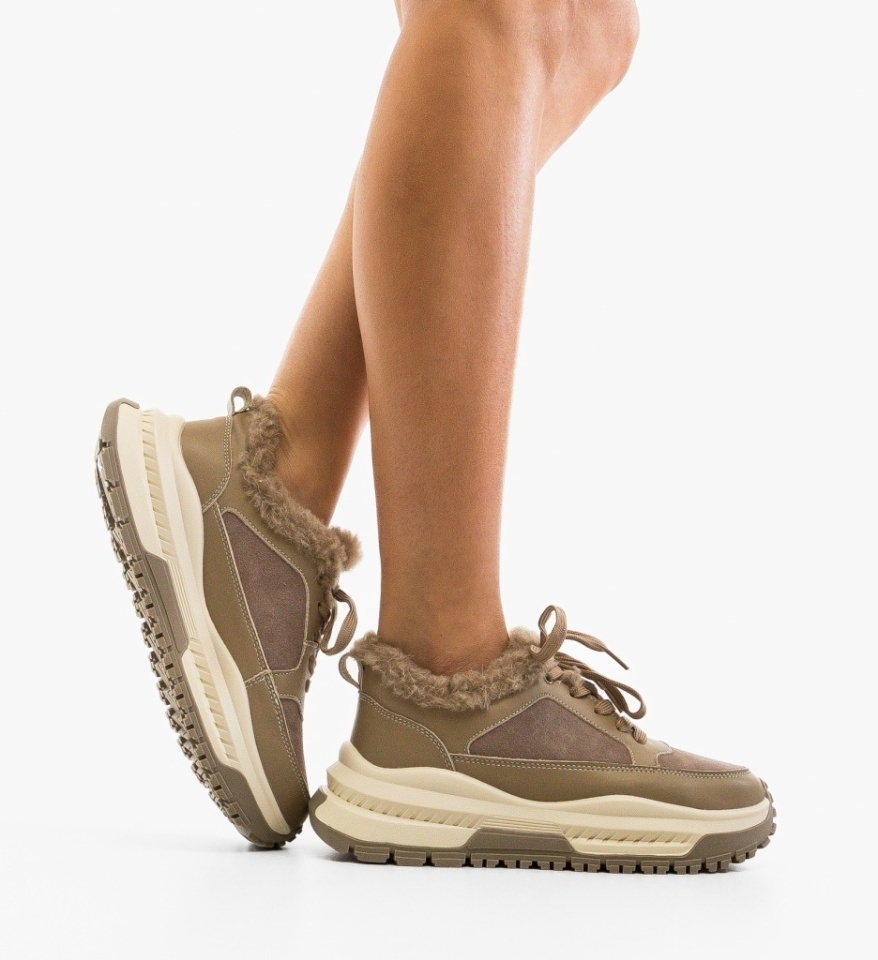 Sneakers dama Jahe Khaki - Img 6