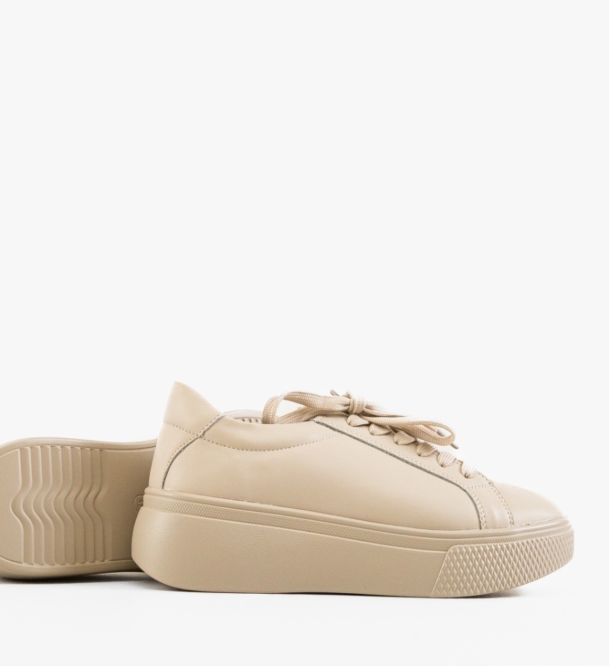 Sneakers dama Korso Bej - Img 3