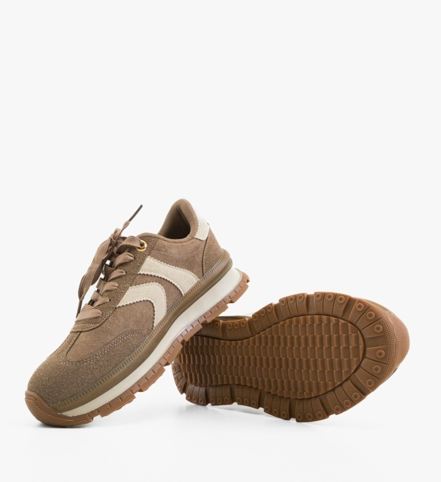 Sneakers dama Nankia Khaki - Img 2