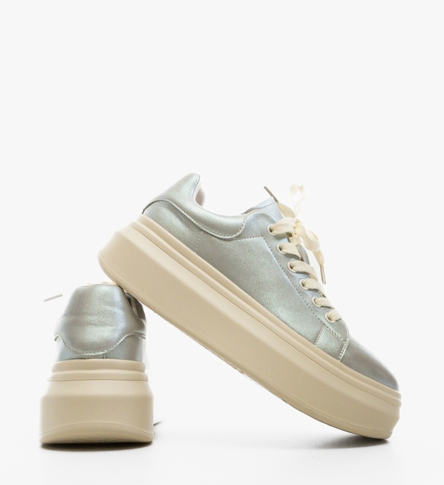 Sneakers dama Nart Argintii - Img 2