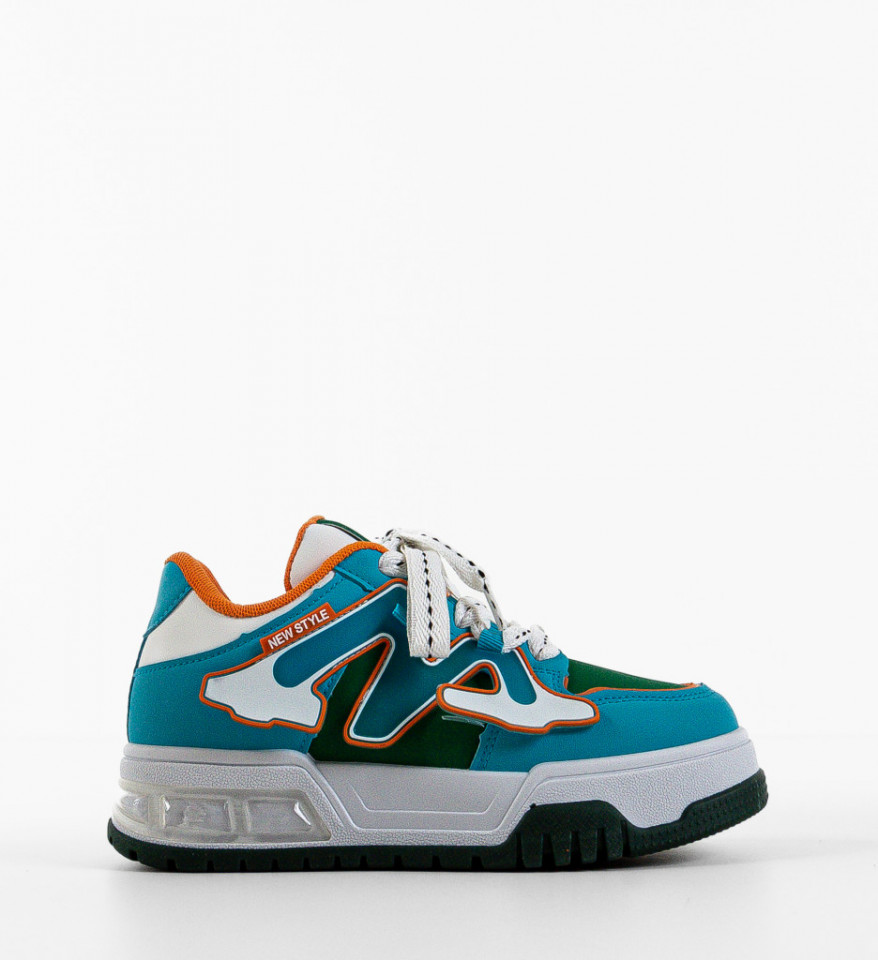 Sneakers dama Niustile Albastri - Img 2