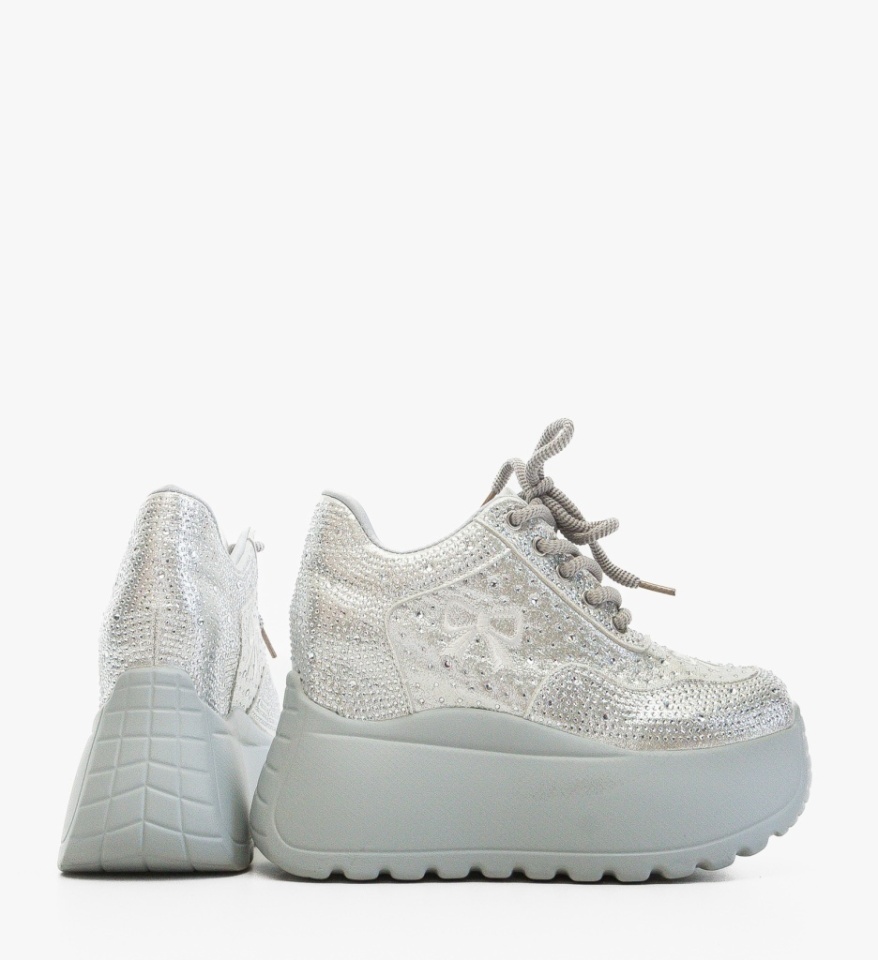 Sneakers dama Ohale Argintii - Img 3
