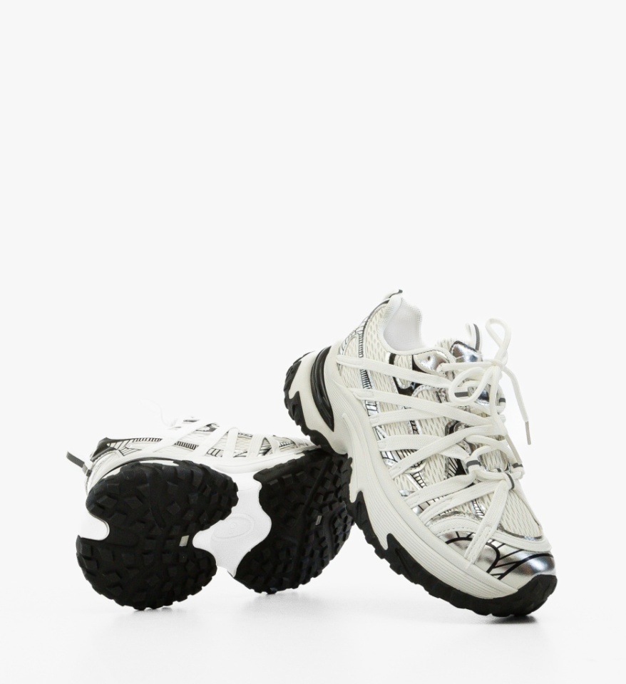 Sneakers dama Ranbow Argintii - Img 2