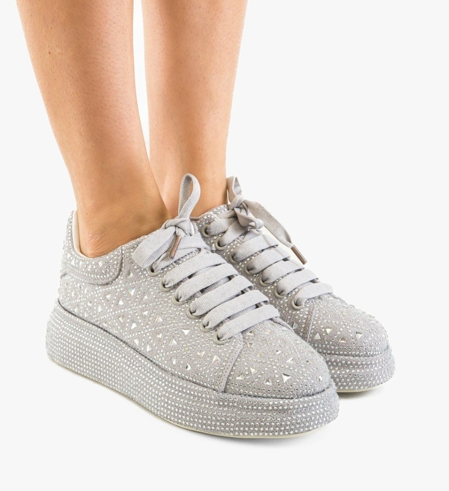 Sneakers dama Renne Gri - Img 5