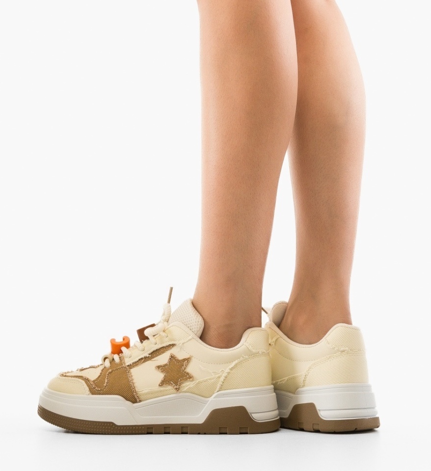 Sneakers dama Rilas Bej - Img 6
