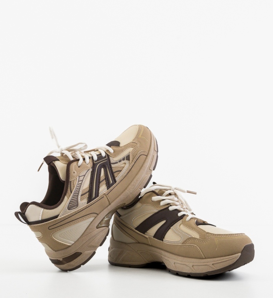 Sneakers dama Smala Bej - Img 2
