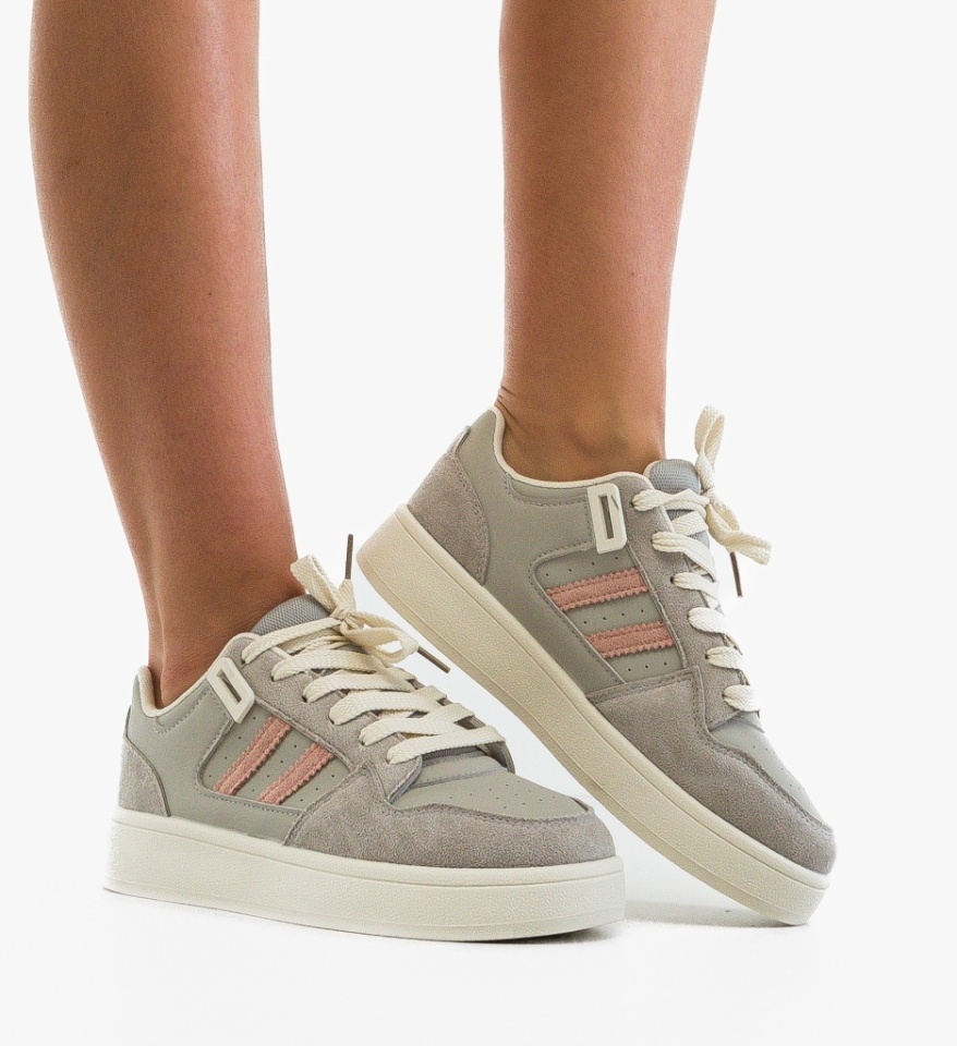 Sneakers dama Spring Gri - Img 2