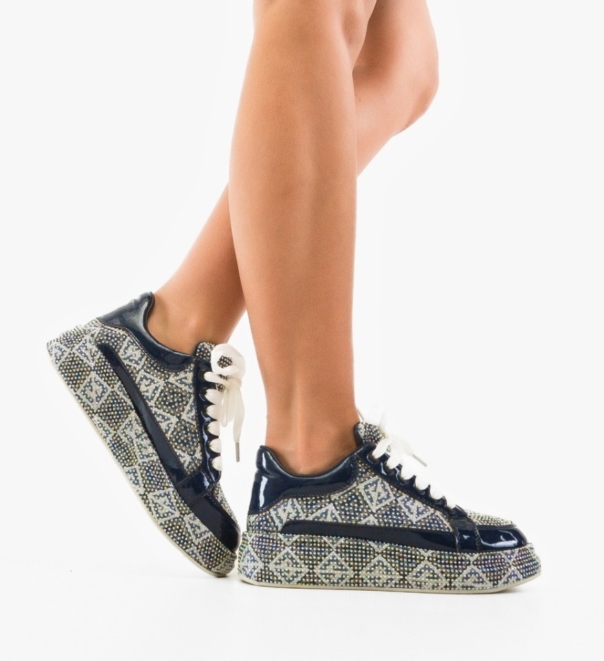 Sneakers dama Trente Bleumarin - Img 5
