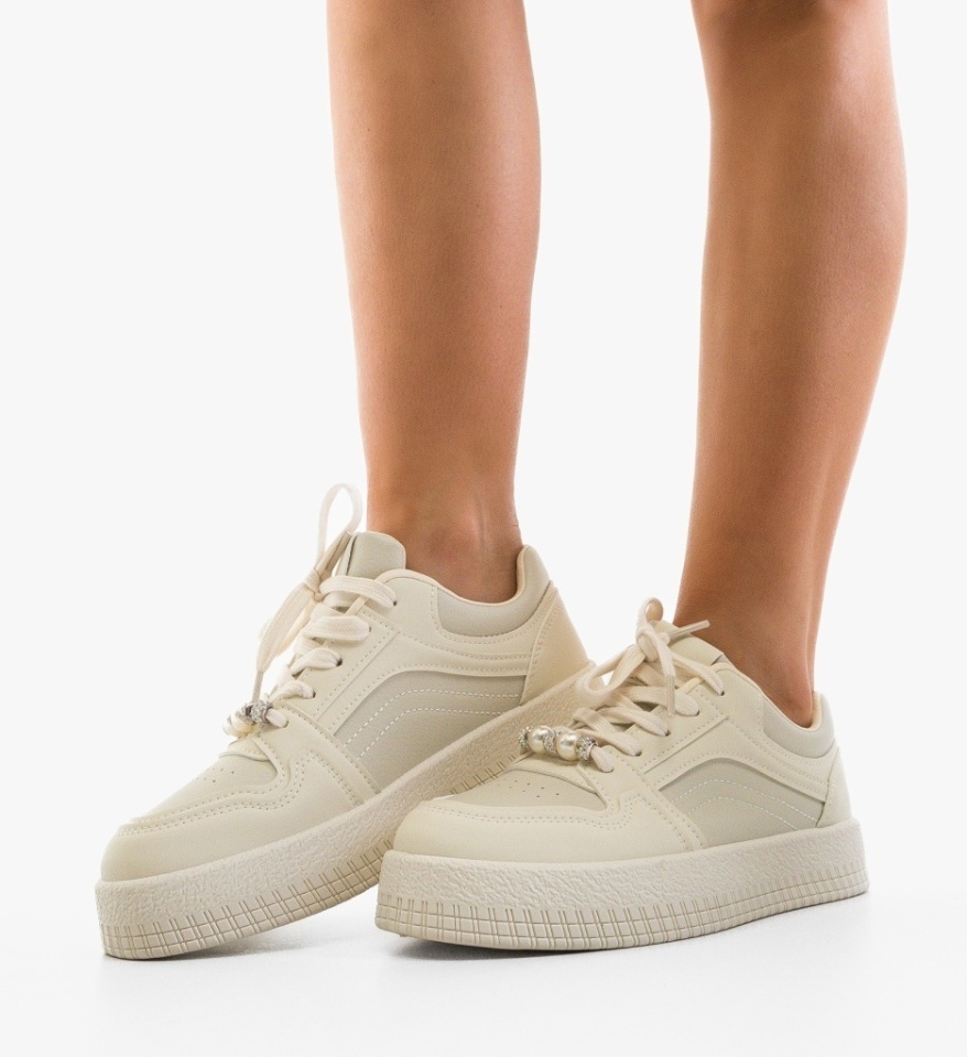 Sneakers dama Tuly Bej - Img 2