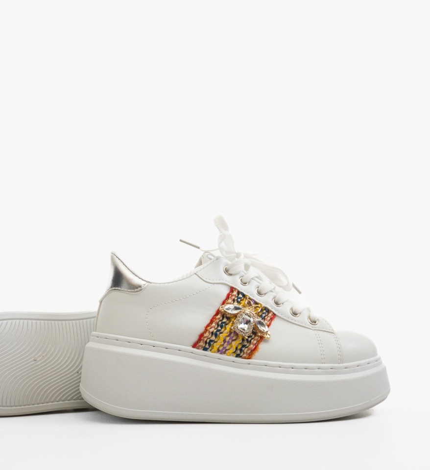Sneakers dama Wayne Argintii - Img 4