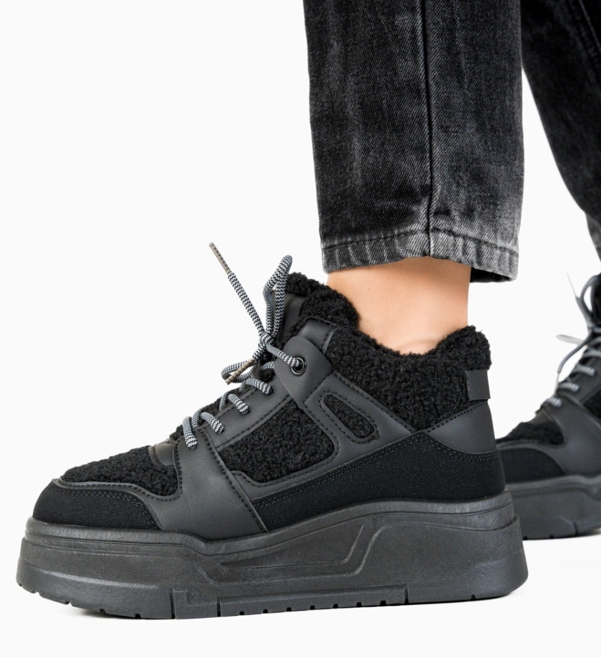 Sneakersi dama Pupujen Negre - Img 8