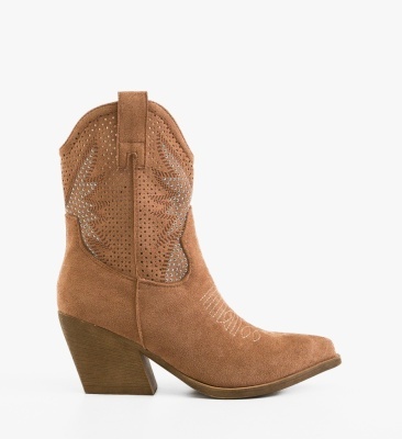 Botine dama Buroca Camel