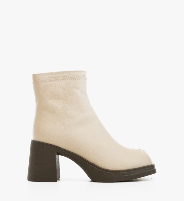 Botine dama Tafta Bej