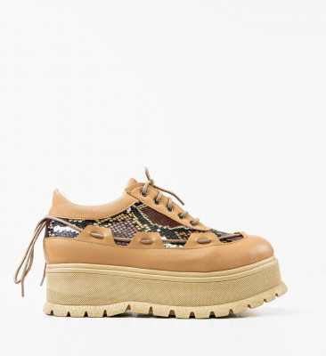 Pantofi Casual Danrta Bej 2
