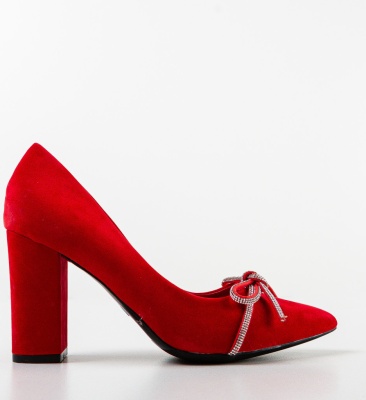 Pantofi dama Nieve Rosii