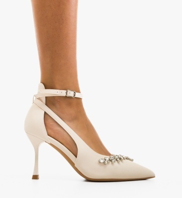 Pantofi stiletto dama Daray Bej