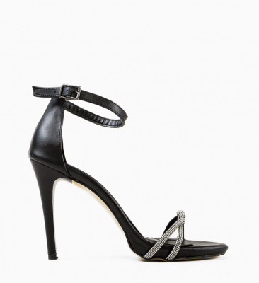 Sandale cu toc Breta Negre