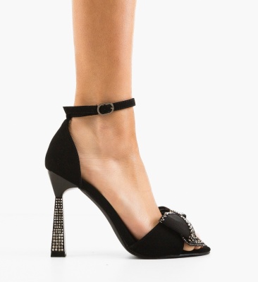 Sandale cu toc Farme Negre