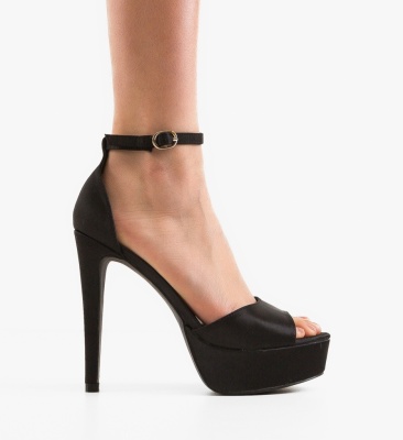 Sandale cu toc Findlay Negre