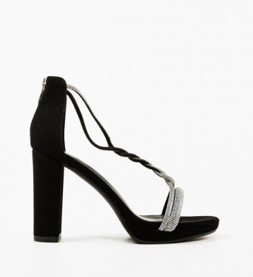 Sandale cu toc Kine Negre