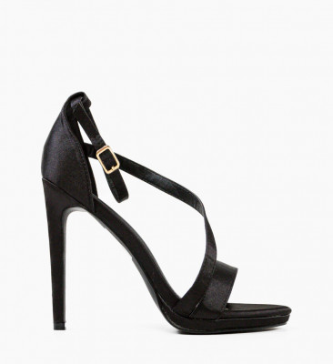 Sandale cu toc Lindon Negre