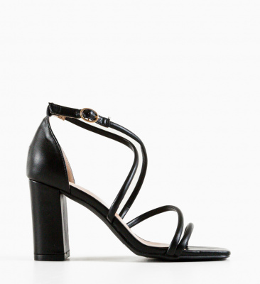 Sandale cu toc Mies Negre