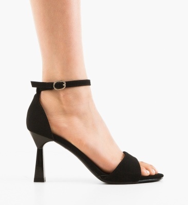 Sandale cu toc Nacia Negre