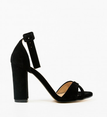 Sandale cu toc Oligno Negre