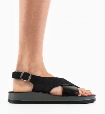 Sandale dama Basel Negre