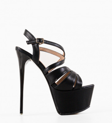Sandale dama Kai Negre 2